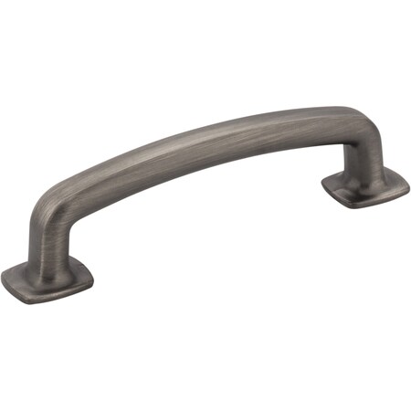 Jeffrey Alexander 96 mm Center-to-Center Brushed Pewter Belcastel 1 Cabinet Pull MO6373BNBDL